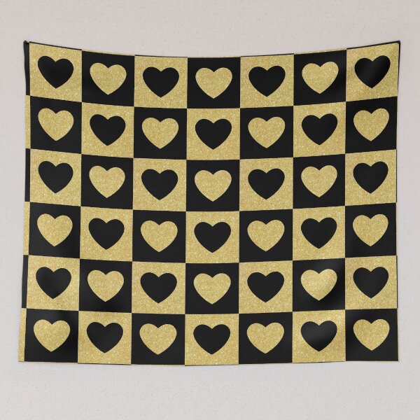 Item preview, Gold Glitter Sparkling Hearts Valentines Day Gift For Girls designed and sold by PRETTY-PEARLS.