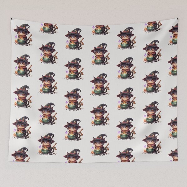 Item preview, Cute little witchy cat designed and sold by donvector.