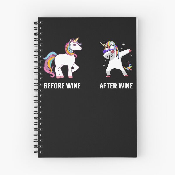 Item preview, Funny Unicorn Before Wine After Wine T-shirts Gift  designed and sold by mrsmitful.