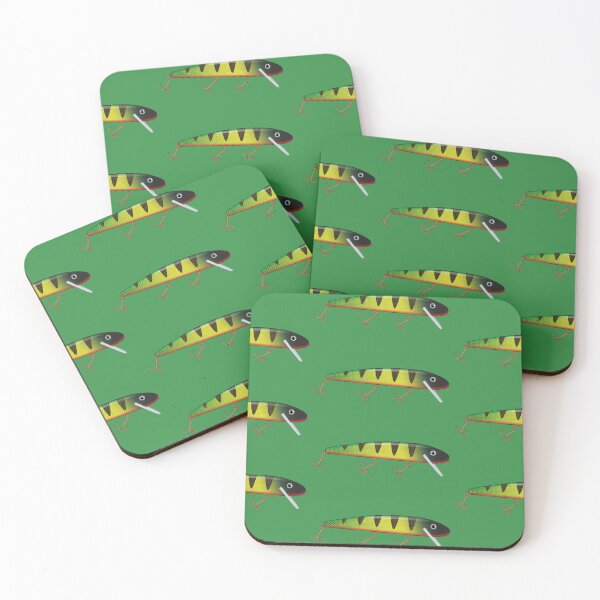 Item preview, Fish Big Big Fish Jerkbait Fishing Lure Sticker - Perch Pattern designed and sold by BlueSkyTheory.
