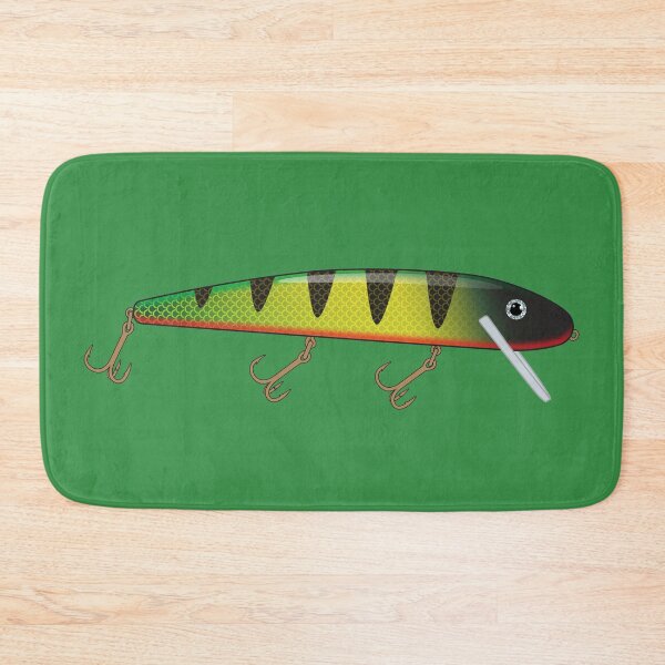 Item preview, Fish Big Big Fish Jerkbait Fishing Lure Sticker - Perch Pattern designed and sold by BlueSkyTheory.