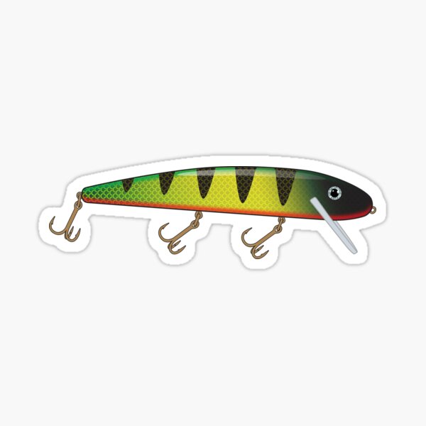 Green Fishing Lure Sticker for Sale by paigess
