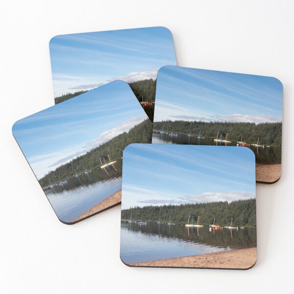 Item preview, Moored boats on peaceful loch designed and sold by Alternative Perspectives.