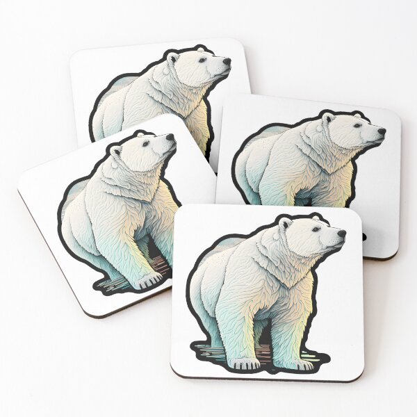 Item preview, Woodcut Polar Bear designed and sold by natejahnke.