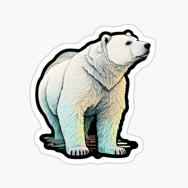 Polar Bear Sticker for Sale by ThistleandFox