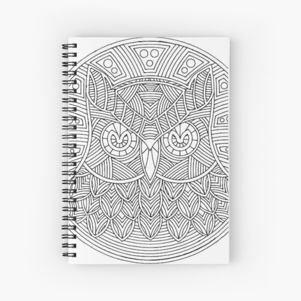 Cuaderno de espiral con la obra «Dibujos para colorear para los adultos:  Mujer» de Yuna26