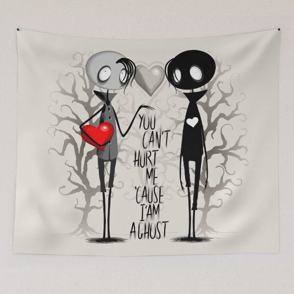 Item preview, Emo Ghost Sad Character in Love Anti Valentine's Day designed and sold by BluedarkArt.