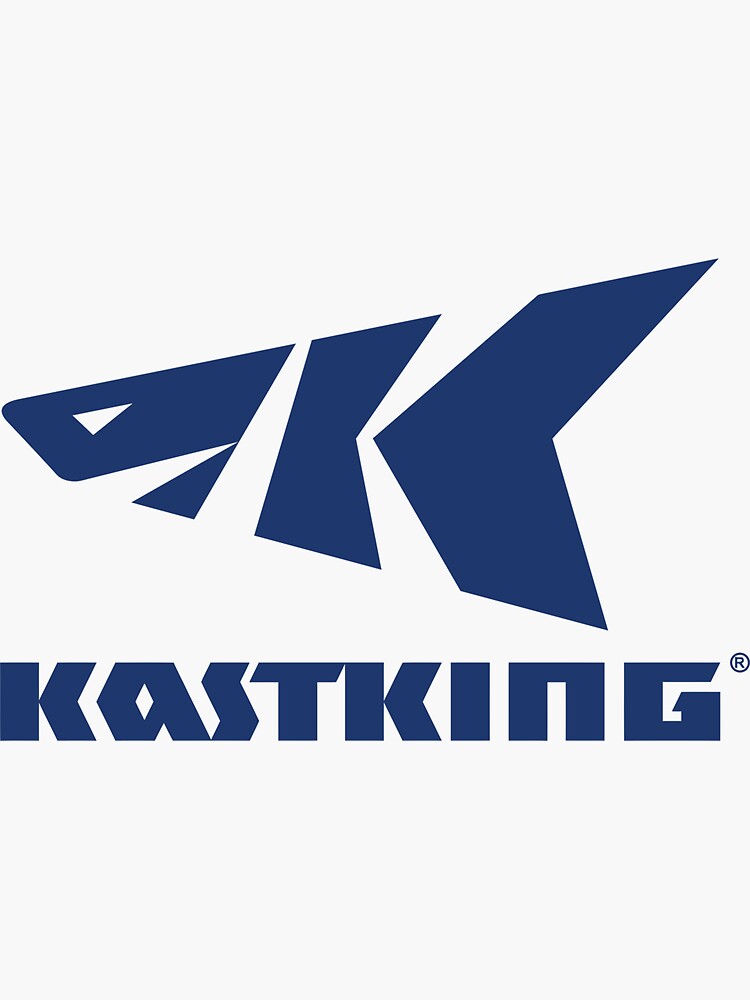 Kasetkinng Fishing Rod Blue Color Sticker for Sale by