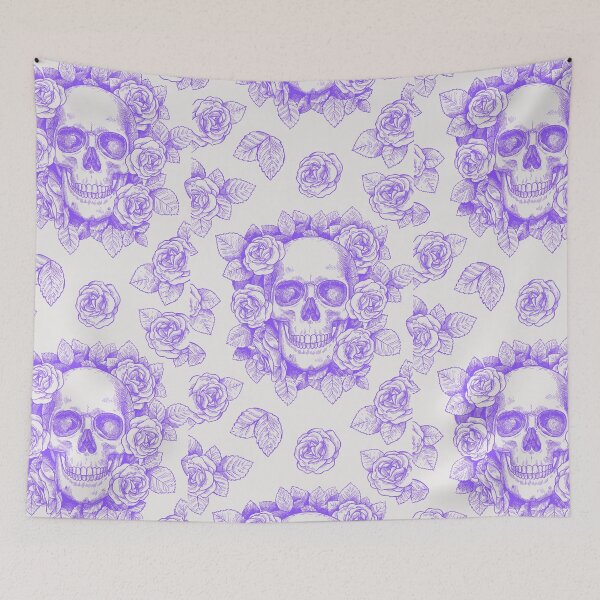 Item preview, Skull in flowers designed and sold by Simo0455.