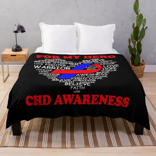Item preview, For My Hero CHD Awareness Ribbon Heart designed and sold by Adolfo114.