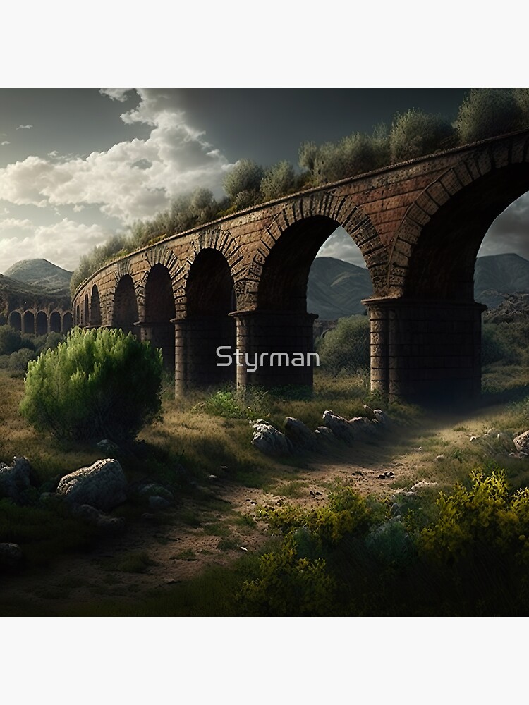 Disover Roman Aqueduct - Ancient Roman Landscape - History Of Ancient Rome Canvas