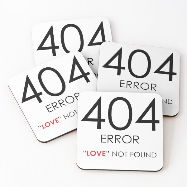 Item preview, 404 Error Sign - Love not found / Valentine not found designed and sold by MyViceShop.