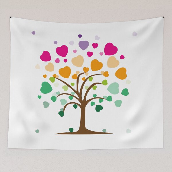 Item preview, Arvore do amor. Corações coloridos designed and sold by GirlaineSQ.