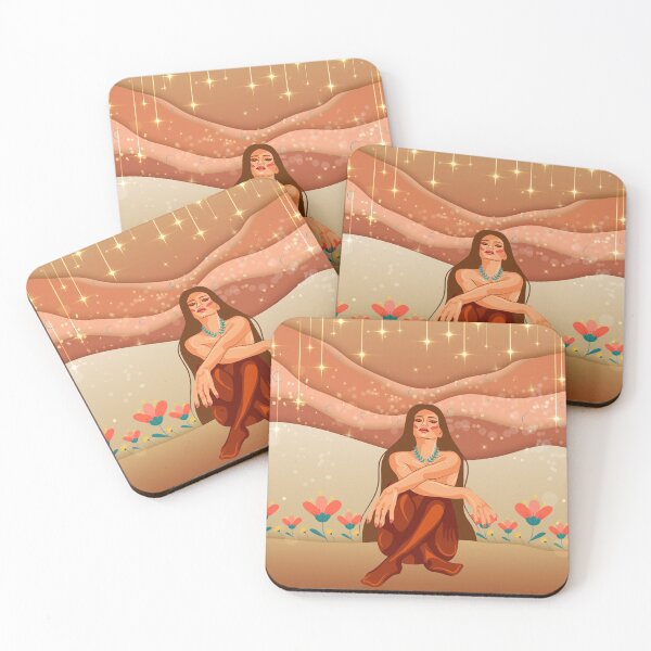 Item preview, portrait of a woman with long hair without outerwear with flowers designed and sold by SabinArt.