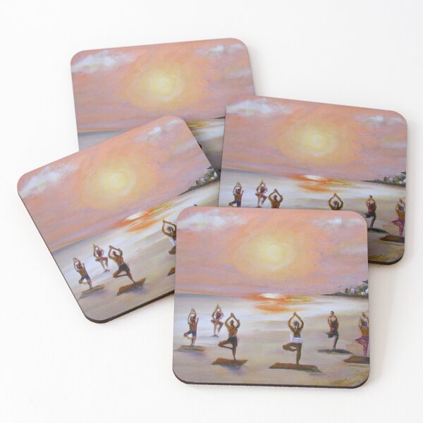 Item preview, Sunset yoga at The Beach designed and sold by rohhos.