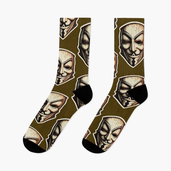 Item preview, Guy Fawkes Aged Anonymous Hacker Brown Coffee Color Palette designed and sold by Gralok.