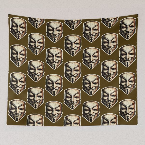 Item preview, Guy Fawkes Aged Anonymous Hacker Brown Coffee Color Palette designed and sold by Gralok.