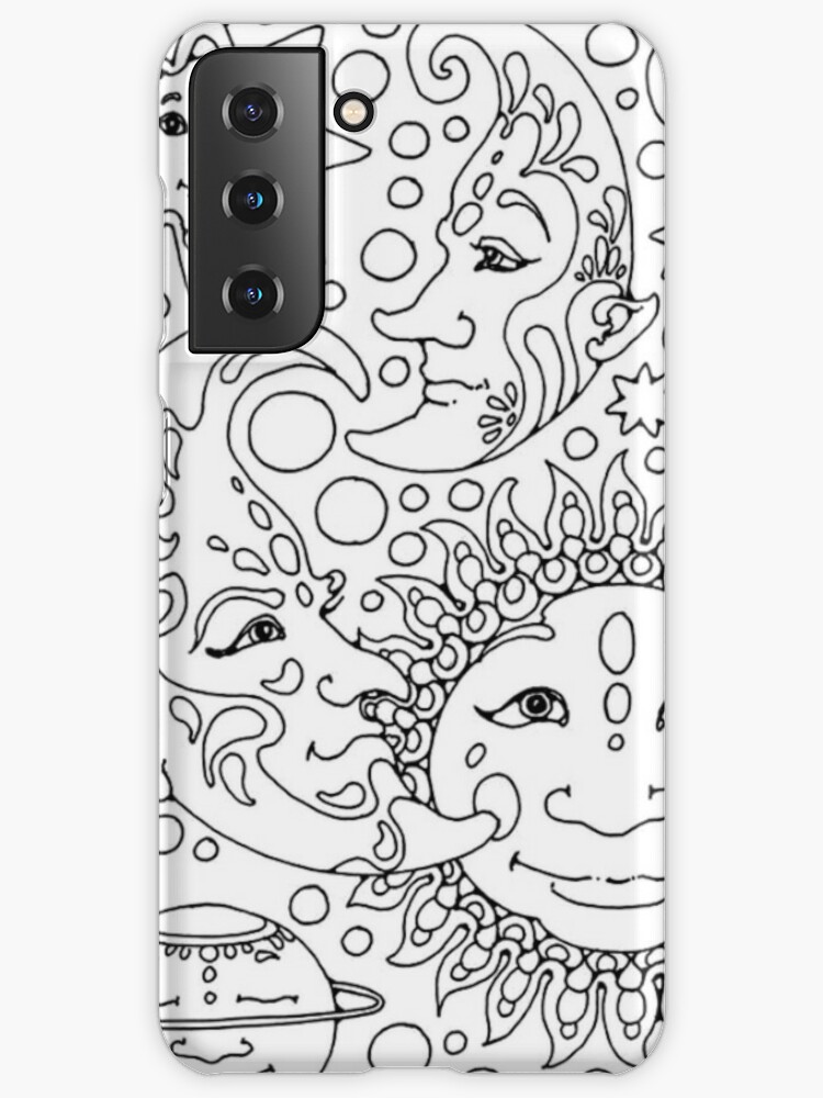 Coque et skin adhésive iPad avec l'œuvre « Coloriage anti-stress: tête de  loup » de l'artiste Yuna26