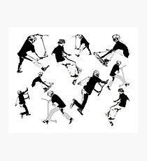 Airtime!- Stunt Scooter Fun Photographic Print