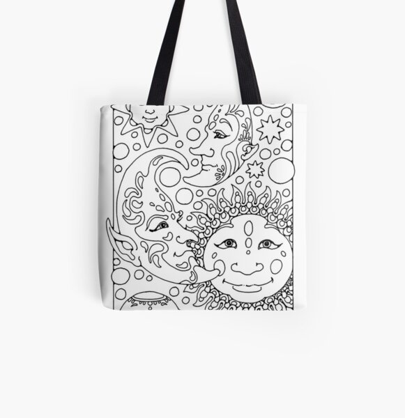 Coloring For Adults Tote Bags Redbubble