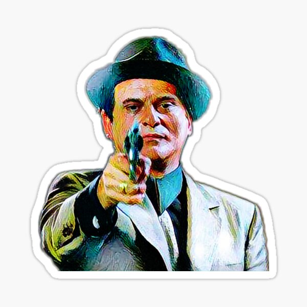 Joe Pesci mafia gangster movie Goodfellas painting Sticker