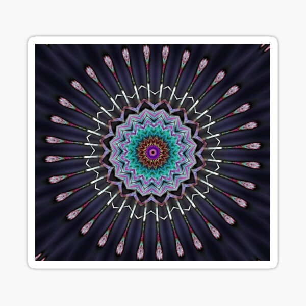 Purple Hypnotic spinning Wheel Illusion Sticker