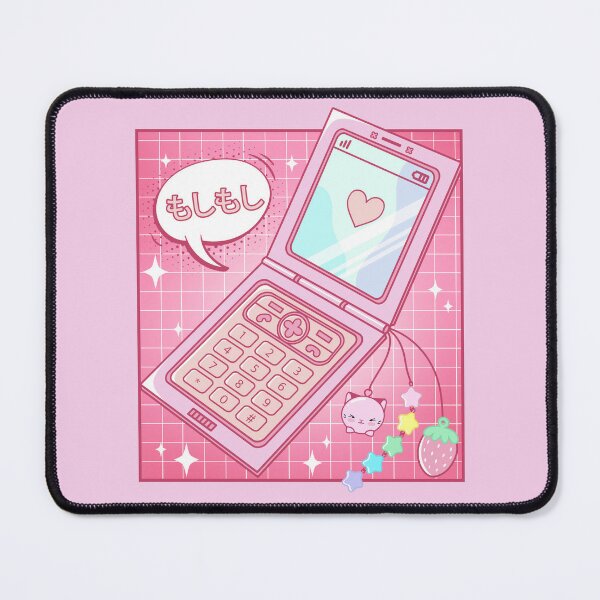 Retro 90s Japanese Kawaii Strawberry Keychain Y2K Flip Phone Sticker for  Sale by gogo-jr