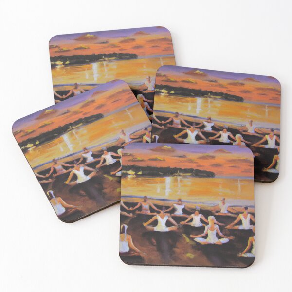 Item preview, Sunset yoga at The Beach designed and sold by rohhos.