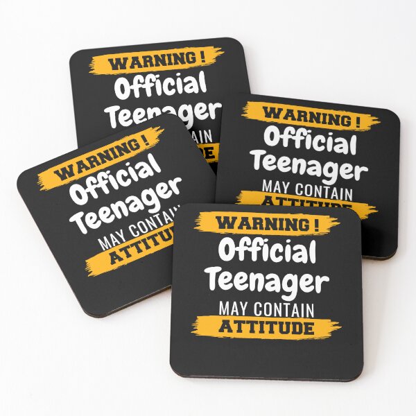 Item preview, Warning Official Teenager May Contain Attitude designed and sold by TeePerfect ⭐⭐⭐⭐⭐.