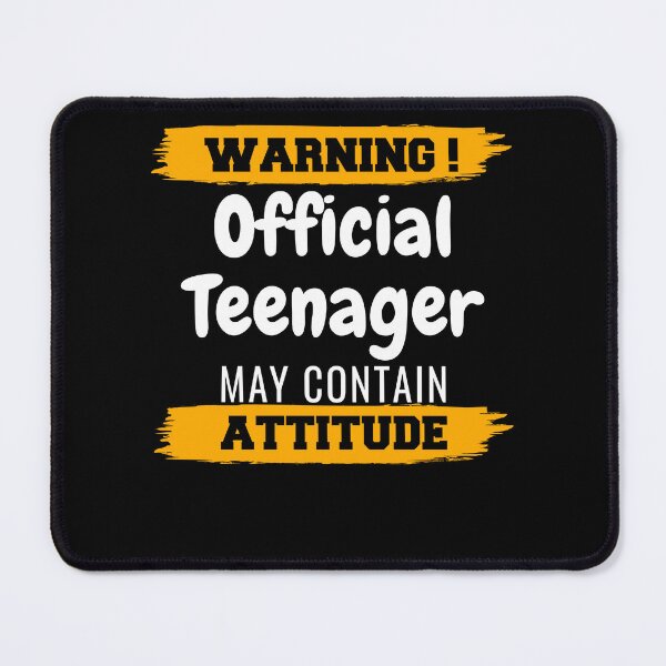 Item preview, Warning Official Teenager May Contain Attitude designed and sold by TeePerfect ⭐⭐⭐⭐⭐.