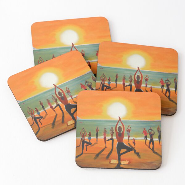 Item preview, Sunset yoga at The Beach designed and sold by rohhos.