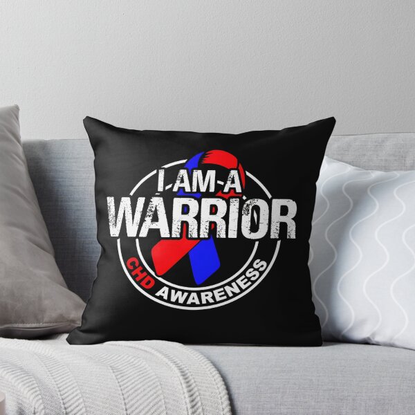 Item preview, I Am A Warrior CHD Awareness Ribbon designed and sold by Adolfo114.
