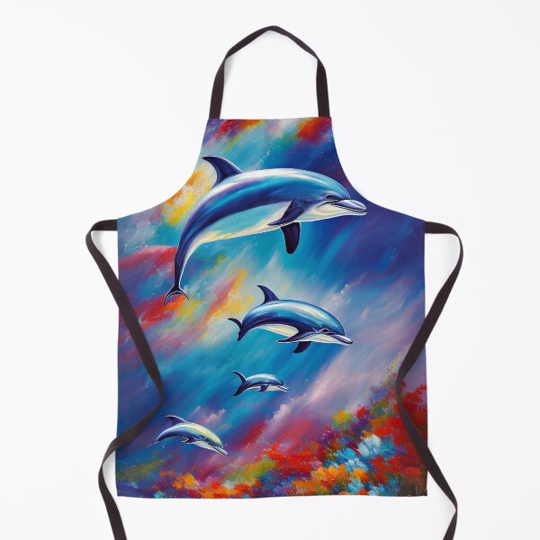 Item preview, Colorful Cute Dolphin Art designed and sold by Blok45.