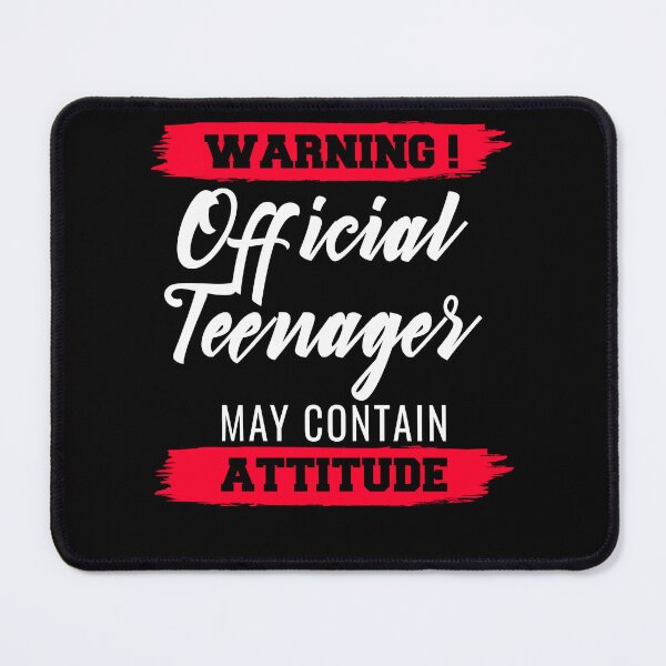 Item preview, Warning Official Teenager May Contain Attitude designed and sold by TeePerfect ⭐⭐⭐⭐⭐.