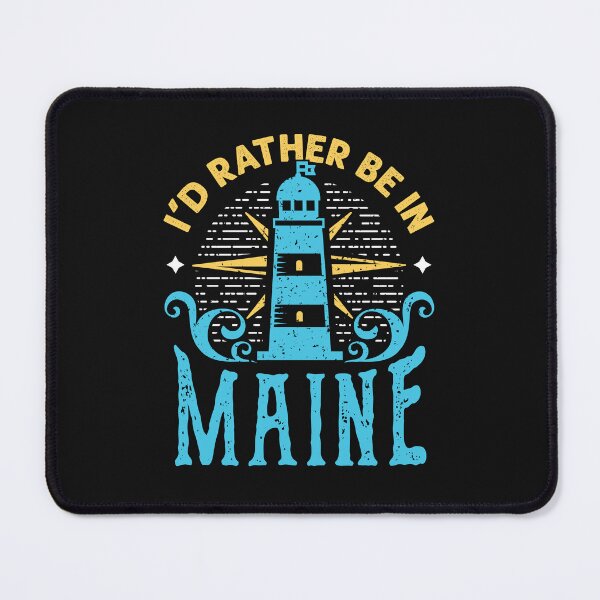 Item preview, I'd Rather Be in Mainer Native Mainer Lighthouse designed and sold by jaygo.