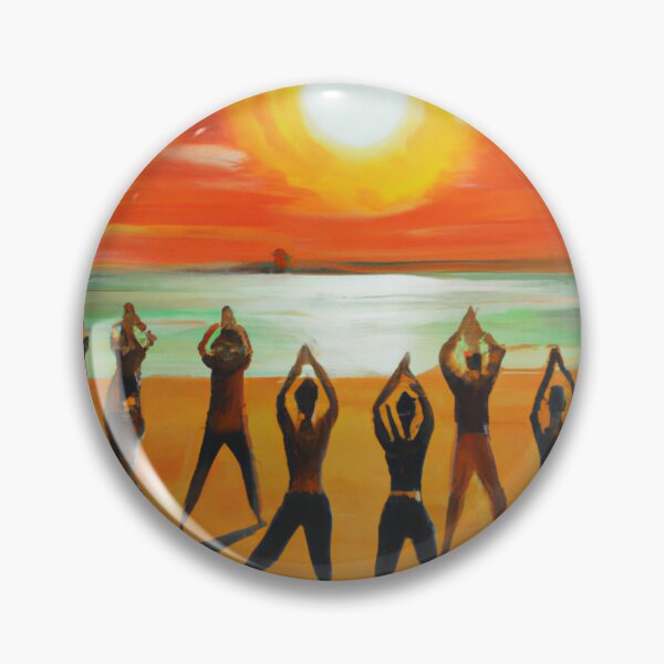 Item preview, Sunset yoga at The Beach designed and sold by rohhos.