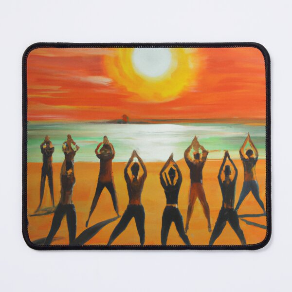 Item preview, Sunset yoga at The Beach designed and sold by rohhos.