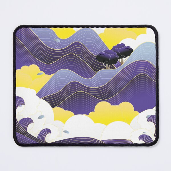 Item preview, Sea Wave, Mountain, Forest, Cloud, Sun,  Outdoor Landscape designed and sold by UnaWu533.