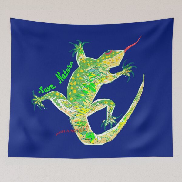 Item preview, Save nature great lizard designed and sold by Diola Sotelo.