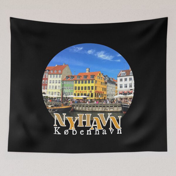 Item preview, Nyhavn, Copenhagen. Denmark designed and sold by ImaginedCo.