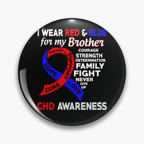Item preview, I Wear Red and Blue for My Brother CHD Awareness designed and sold by Adolfo114.