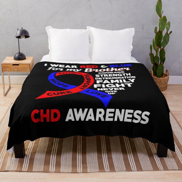 Item preview, I Wear Red and Blue for My Brother CHD Awareness designed and sold by Adolfo114.