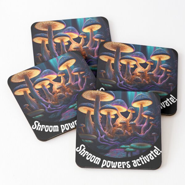 Item preview, Shroom powers activate! - round designed and sold by ai-datamancer.