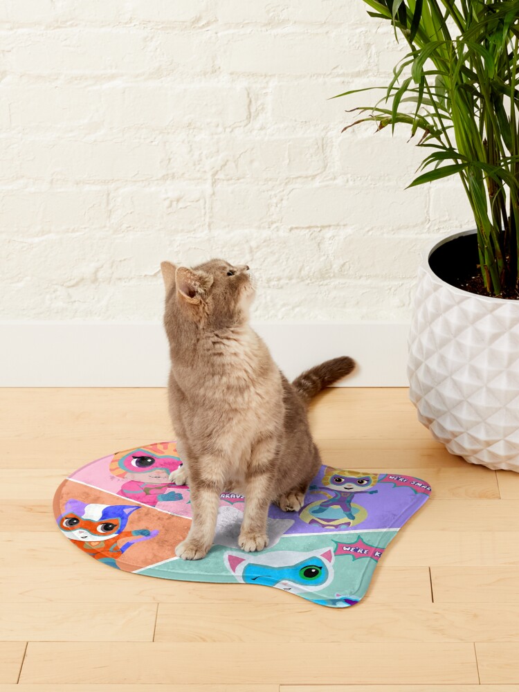 Cartoon Cat Floor Mat - Super Kitty Cats