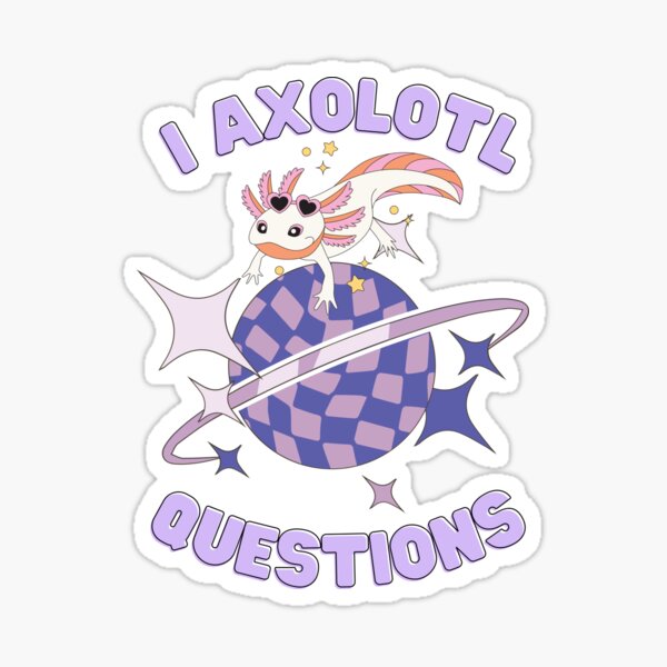 Vista previa del artículo con la obra «I PREGUNTA AXOLOTL, LINDO AXOLOTL AÑO 2000 VIEJA ESCUELA», diseñado y vendido por uriwe.