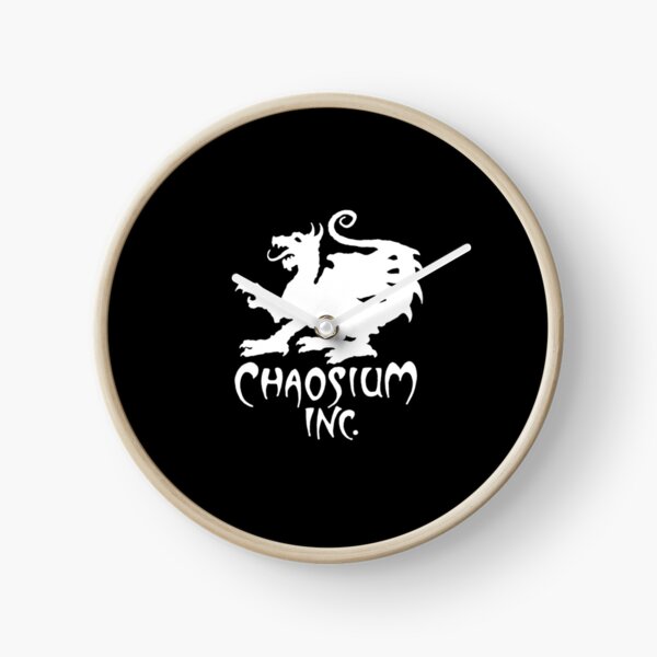 Official Chaosium Inc. Logo (White) Clock