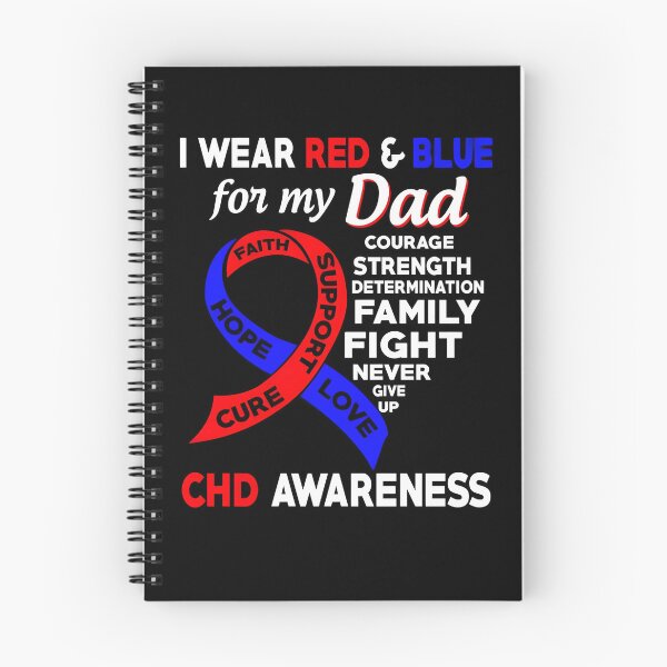 Item preview, I Wear Red and Blue for My Dad CHD Awareness designed and sold by Adolfo114.