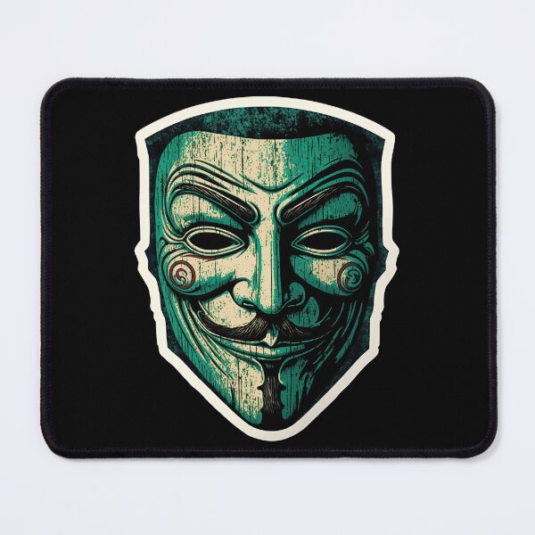 Item preview, Anonymous Saw Style Guy Fawkes Distressed Hacker Green Color  designed and sold by Gralok.