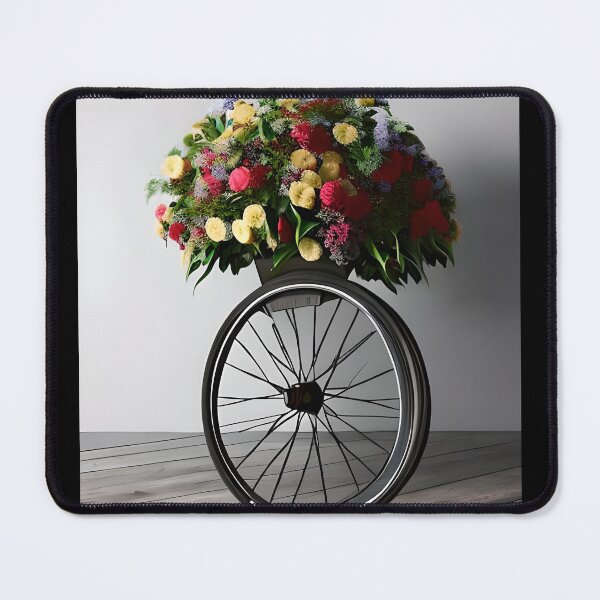 Item preview, Bouquet of flowers on two wheelchair wheels designed and sold by alfaouzi.
