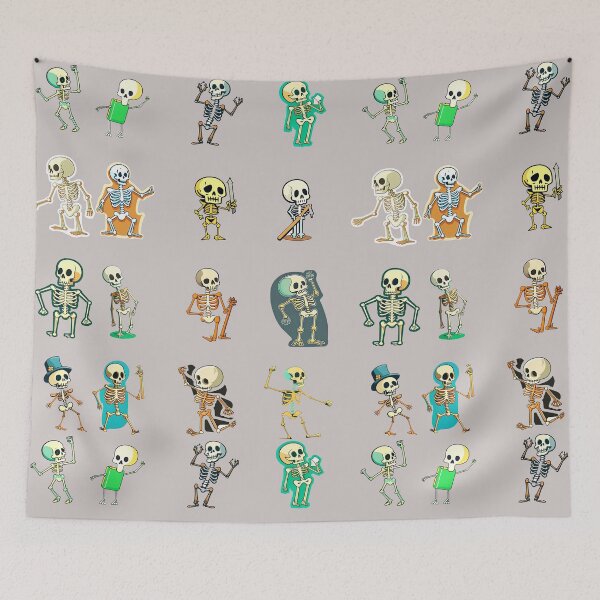 Item preview, Cute Skeletons Sticker Pack designed and sold by sassav8.